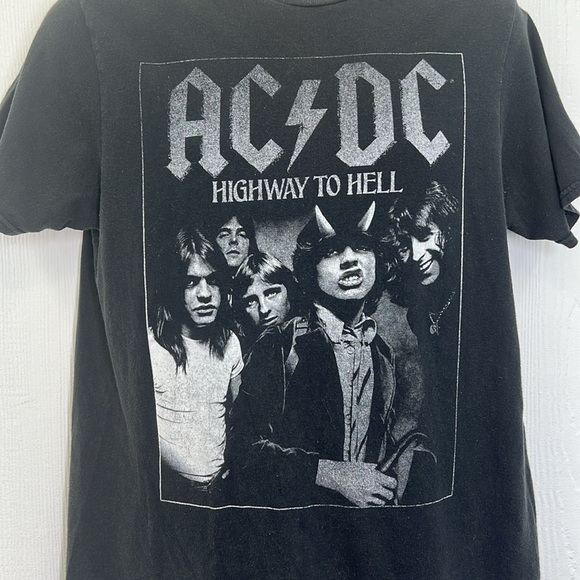 AC/DC - AC/DC Highway To Hell Graphic Black And White T Short Size Medium - Picture 3 of 8